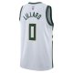 Unisex Milwaukee Bucks Damian Lillard Nike White Fear The Deer Swingman Player Jersey - Association Edition