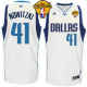 Men's Dallas Mavericks 2011 Finals Patch #41 Dirk Nowitzki Revolution 30 White Stitched NBA Jersey