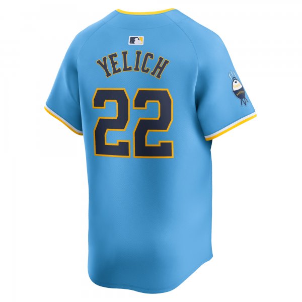 Men's Milwaukee Brewers Christian Yelich Nike Powder Blue City Connect Limited Player Jersey