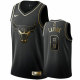 Men's Chicago Bulls #8 Zach LaVine Golden And Black Edition Jersey