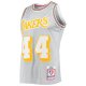 Men's Los Angeles Lakers Jerry West Silver Mitchell & Ness 75th Anniversary 1971/72 Hardwood Classics Swingman Jersey