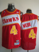 Men's Atlanta Hawks #4 Spud Webb Red Stitched Throwback NBA Jersey