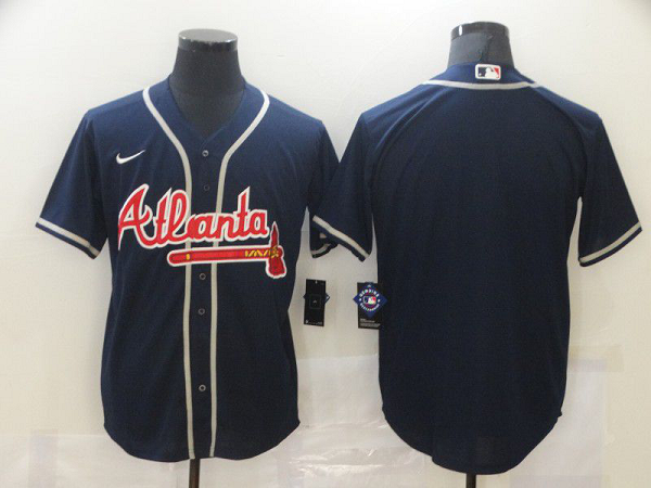 Men Atlanta Braves Blank Blue Game Nike MLB Jerseys