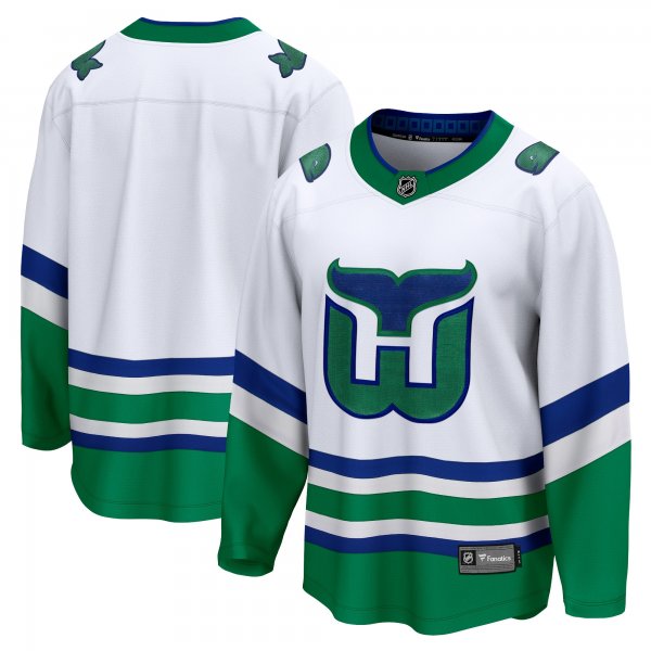 Men's Carolina Hurricanes  Fanatics White Whalers Premier Breakaway Jersey