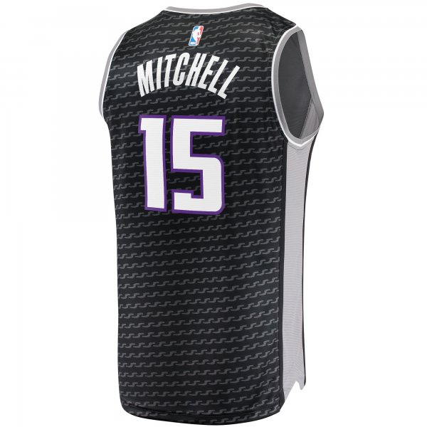 Men's Sacramento Kings Davion Mitchell Fanatics Black Fast Break Replica Player Jersey - Statement Edition