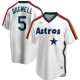 Men's NIKE Houston Astros #5 Jeff Bagwell Home Cooperstown Collection Logo Player White MLB Jersey