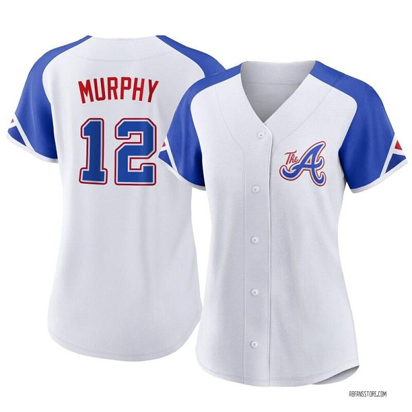 Women's Atlanta Braves #12 Sean Murphy Nike 2023 City Connect Flex Base Player White Jersey