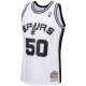 Men's San Antonio Spurs David Robinson Mitchell & Ness White 1998/99 Hardwood Classics Swingman Jersey