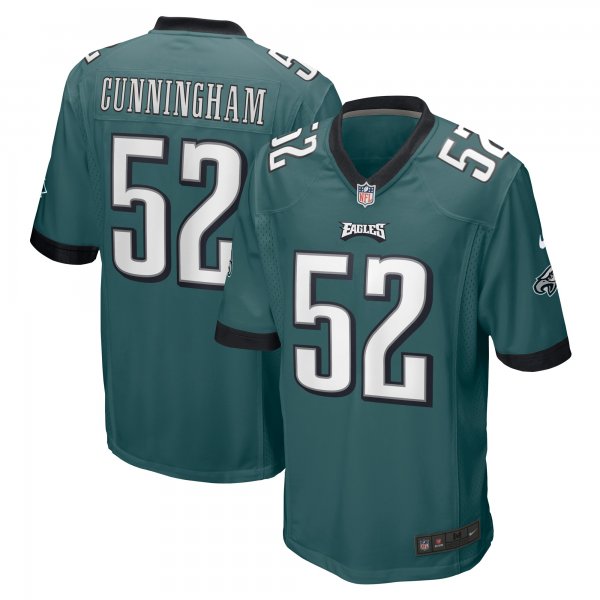 Men's Philadelphia Eagles Zach Cunningham Nike Midnight Green Team Game Jersey