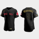 Men's Boston Red Sox #5 Enrique Hernandez 2021 Salute to Service Flex Base MLB Jersey - All Black