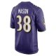 Men's Baltimore Ravens Ben Mason Nike Purple Game Jersey