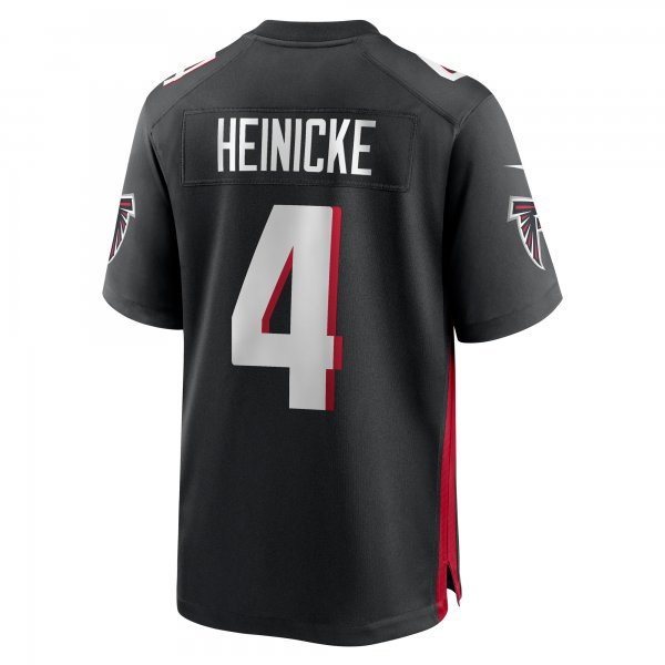 Men's Atlanta Falcons Taylor Heinicke Nike Black Game Player Jersey