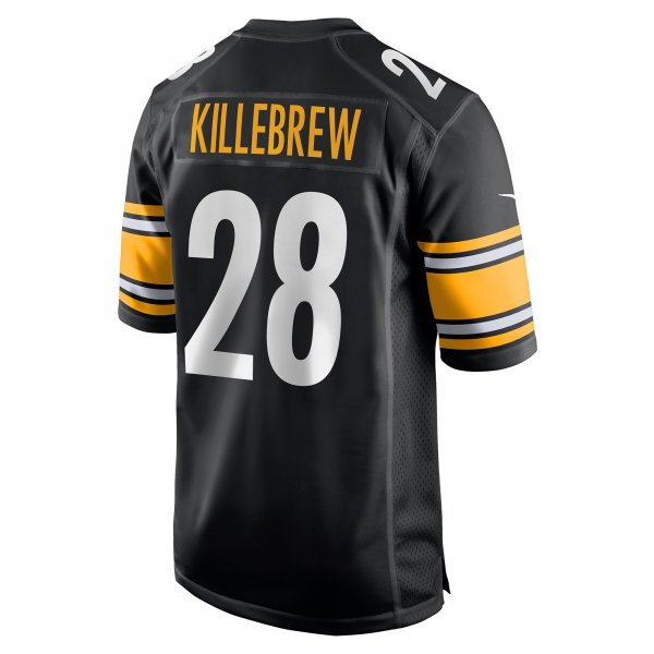 Men's Pittsburgh Steelers Miles Killebrew Nike Black Game Jersey