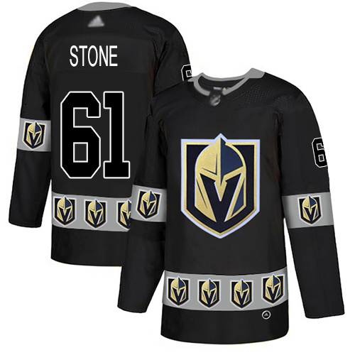 Vegas Golden Knights #61 Mark Stone Black Team Logo Fashion Stitched NHL Jersey