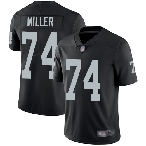 Las Vegas Raiders #74 Kolton Miller Black Team Color Men's Stitched NFL Vapor Untouchable Limited Jersey