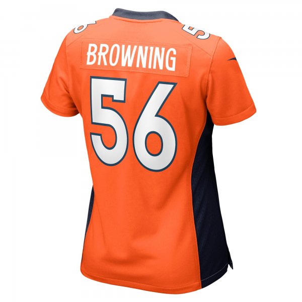 Women's Denver Broncos Baron Browning Nike Orange Game Jersey