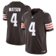 Youth Cleveland Browns #4 Deshaun Watson Nike Brown Vapor F.U.S.E. Limited Jersey