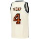 Men's Cleveland Cavaliers Shawn Kemp Mitchell & Ness Cream Chainstitch Swingman Jersey