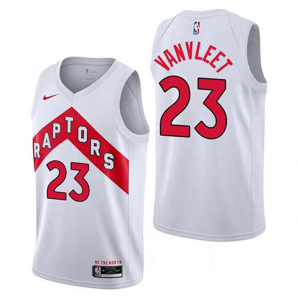 Men's Toronto Raptors Fred VanVleet #23 Association Edition 2020-21 White Swingman Jersey