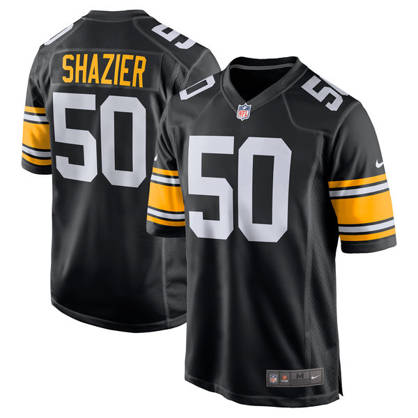 Men's Nike Pittsburgh Steelers #50 Ryan Shazier Black Alternate Game Jersey