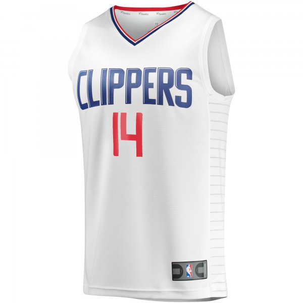 Youth LA Clippers Terance Mann Fanatics White Fast Break Player Jersey - Association Edition