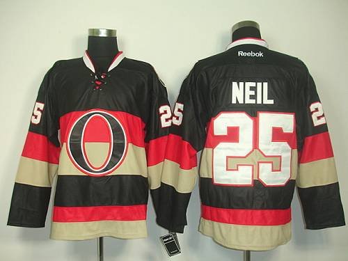 Ottawa Senators #25 Chris Neil Black Third Stitched NHL Jersey