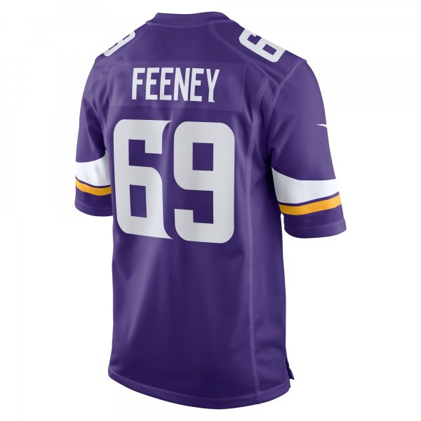 Men's Minnesota Vikings Dan Feeney Nike  Purple Team Game Jersey