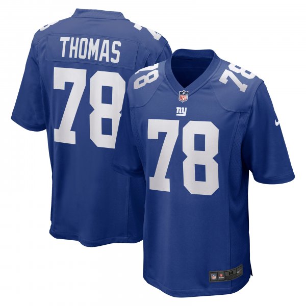 Men's New York Giants Andrew Thomas Nike Royal Player Game Jersey