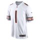 Men's Chicago Bears Justin Fields Nike White Game Jersey