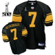 Men's Pittsburgh Steelers #7 Ben Roethlisberger Black With Yellow Number Super Bowl XLV Stitched NFL Jersey