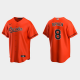 Men's Baltimore Orioles #8 Cal Ripken Jr. Orange Alternate MLB Jersey