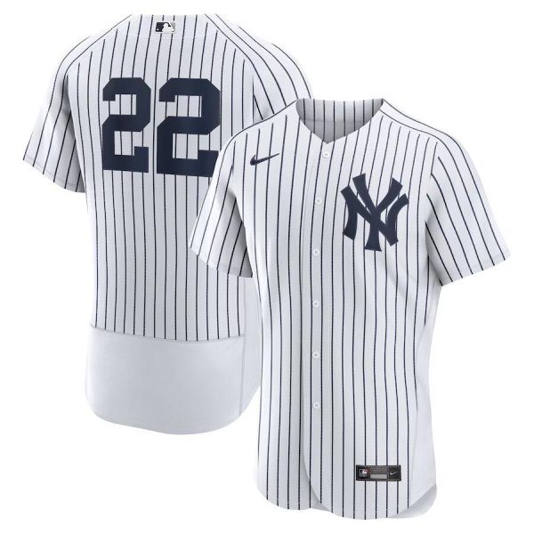 Men's Nike New York Yankees #22 Juan Soto White Home Player Elite Jersey