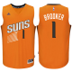 Men's Phoenix Suns #1 Devin Booker Alternate Orange New Swingman NBA Jersey