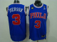 Men's Philadelphia 76ers #3 Allen Iverson Blue Reebok 10TH Throwback Stitched NBA Jersey