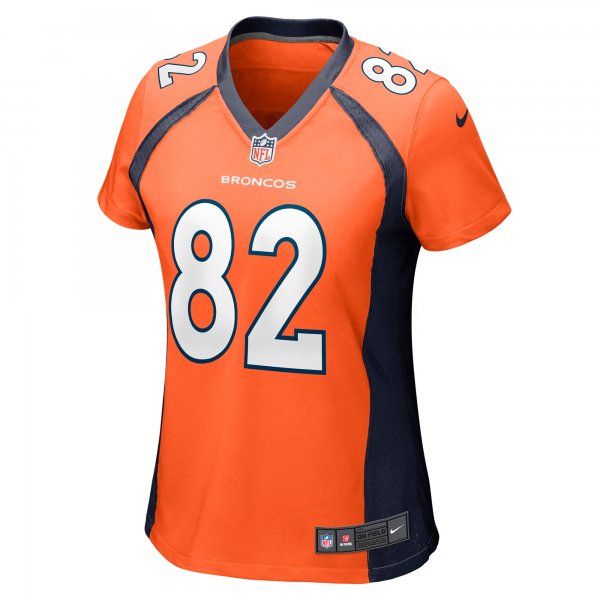 Women's Denver Broncos Adam Trautman Nike Orange Team Game Jersey