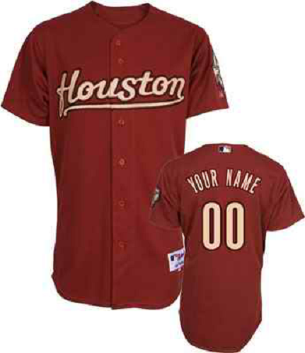 Houston Astros Red Men's Customized MLB Jersey