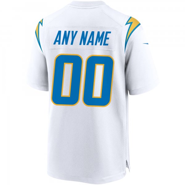 Men's Los Angeles Chargers Nike White Custom Game Jersey