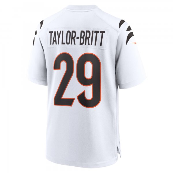 Men's Cincinnati Bengals Cam Taylor-Britt Nike  White  Game Jersey