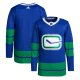 Men's Vancouver Canucks adidas Blue Alternate Primegreen Blank Jersey