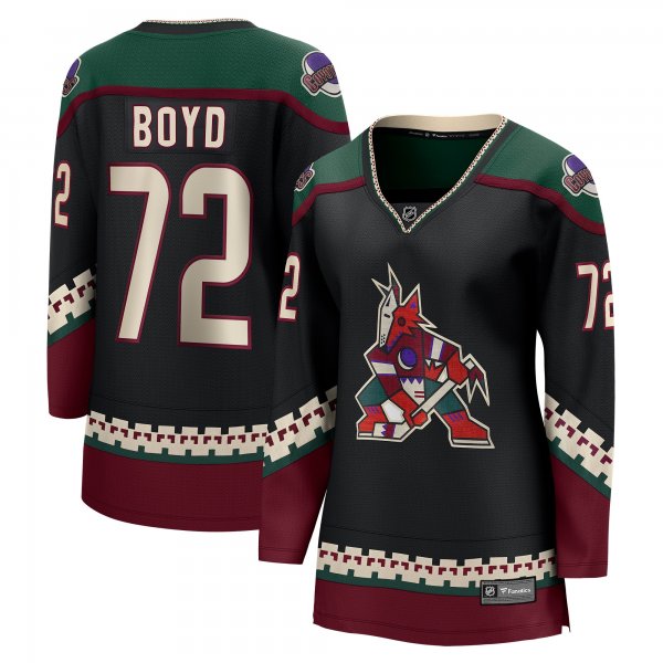 Women's Arizona Coyotes Travis Boyd Fanatics Black Home Breakaway Player Jersey