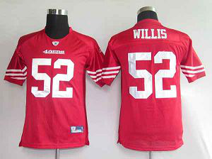 San Francisco 49ers #52 Patrick Willis Red Stitched Youth NFL Jersey