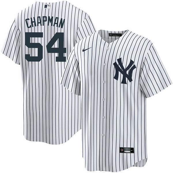 Men's New York Yankees #54 Aroldis Chapman Home Nike Cool Base MLB Jersey