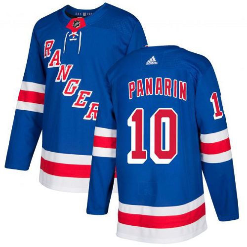 Men's Adidas New York Rangers #10 Artemi Panarin Blue Break Away Stitched NHL Jersey