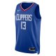 Unisex LA Clippers Paul George Nike Royal Swingman Jersey - Icon Edition