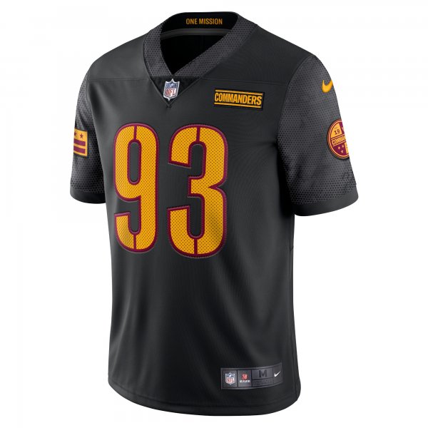 Men's Washington Commanders Jonathan Allen Nike Black Alternate Vapor Limited Jersey