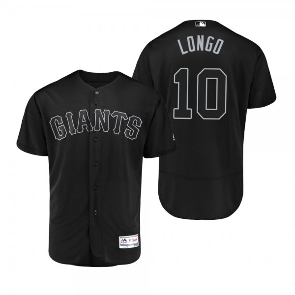 San Francisco Giants Evan Longoria Longo Black 2019 Players Weekend MLB Jersey