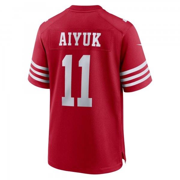 Women's San Francisco 49ers Brandon Aiyuk Nike Scarlet Team Game Player Jersey