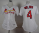 St. Louis Cardinals #4 Yadier Molina White Women's Fashion Stitched MLB Jersey