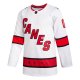 Men's Carolina Hurricanes adidas White 2020/21 Away Custom Jersey