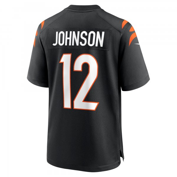 Men's Cincinnati Bengals Tyron Johnson Nike Black Home Game Player Jersey